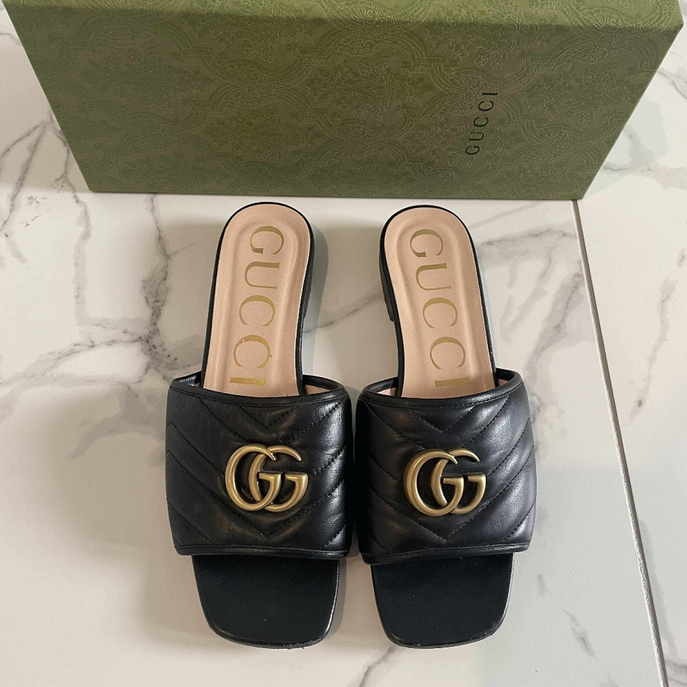 Authentic Gucci Leather Sandals – Great Condition - Size EU 37+ / US 7